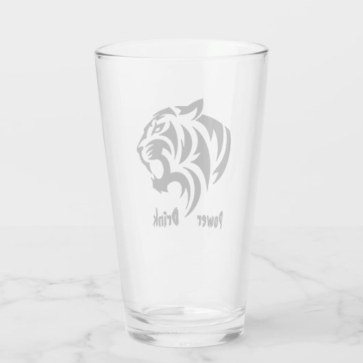 Tiger Power Drink Glas (Achterkant)