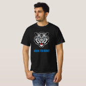 Tiger Predator MMA-vechter T-shirt (Voorkant volledig)