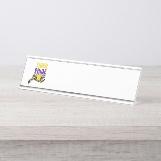 Tiger Pride Bureau Naambordje (Voorkant)