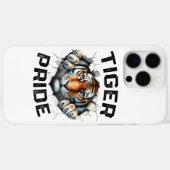 Tiger Pride Retro Tiger School Sportteam Case-Mate iPhone Case (Achterkant (horizontaal))
