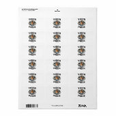 Tiger Pride Retro Tiger School Sportteam Etiket (Full Sheet)