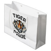 Tiger Pride Retro Tiger School Sportteam Groot Cadeauzakje (Voorkant Gekanteld)