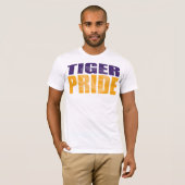 Tiger Pride White op wit T-shirt (Voorkant volledig)
