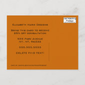 Tiger Print Business Mailer Briefkaart (Achterkant)