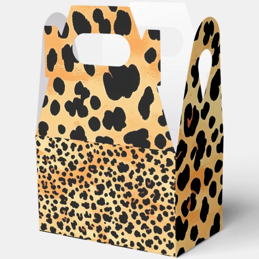Tiger Print Cadeaudoos met Handgrepen Bedankdoosjes (Open)