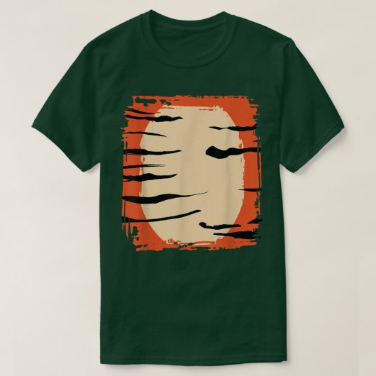 Tiger Print Easy Halloween Costume T-shirt (Design voorkant)