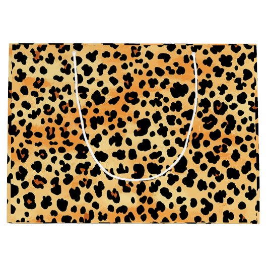 Tiger Print Gift Bag Groot Cadeauzakje (Voorkant)