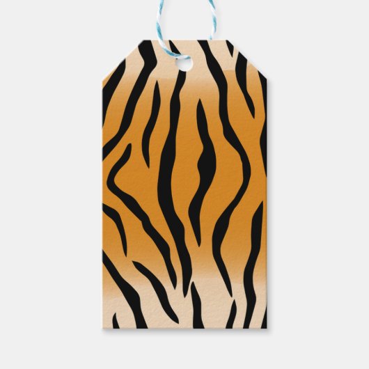Tiger Print Gift Labels Cadeaulabel (Voorkant)