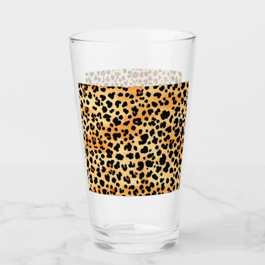 Tiger Print glazen beker (Voorkant)