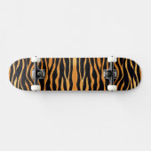 Tiger Print Golden en Black Skateboard (Horizontaal)