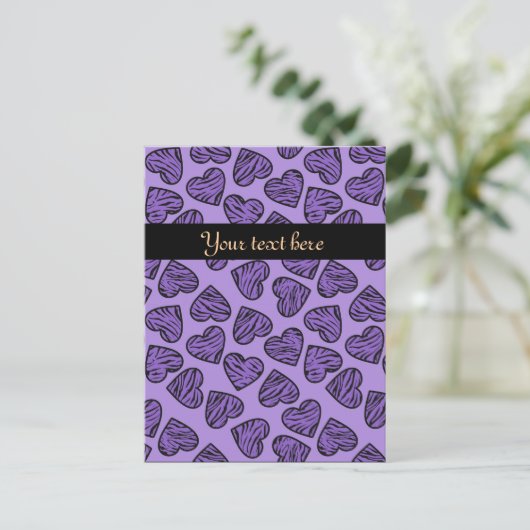 Tiger print harten Briefkaart (Staand voorkant)