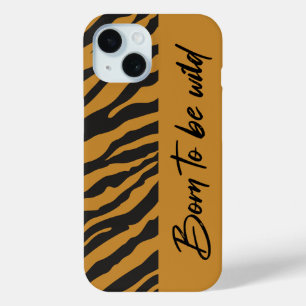 Tiger print iPhone Case Dierenpatroonpatroon Hoesj