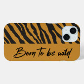 Tiger print iPhone Case Dierenpatroonpatroon Hoesj (Achterkant (horizontaal))