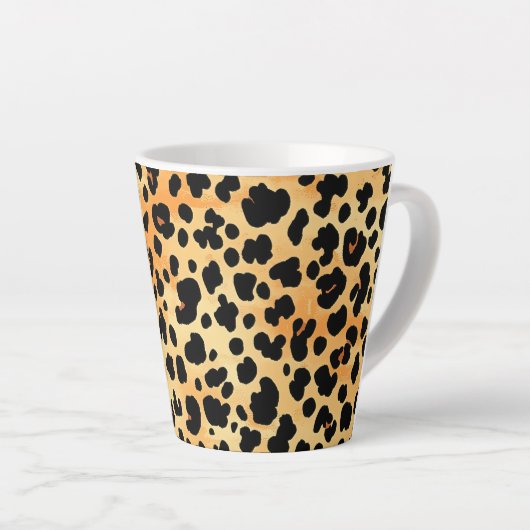 Tiger Print Koffie Mok (Rechterhoek)