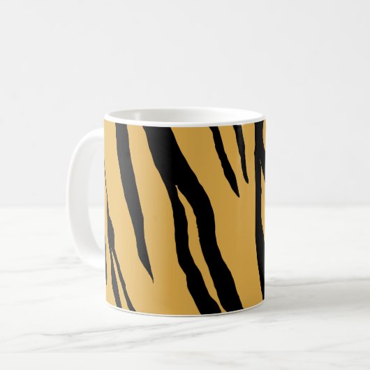 Tiger Print Koffie Mok (Voorkant links)