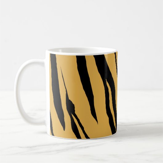 Tiger Print Koffie Mok (Links)