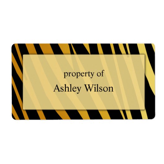 Tiger Print Labels (Voorkant)