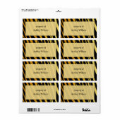 Tiger Print Labels (Full Sheet)