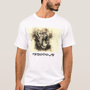 Tiger Print Mannen Basic T-Shirt