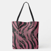 Tiger Print Red Maroon Tas Coffee Lover (Achterkant)