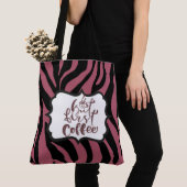 Tiger Print Red Maroon Tas Coffee Lover (Dichtbij)