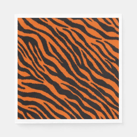 Tiger Print Safari Animal Paper Servet (Voorkant)