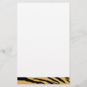 Tiger Print Stationery Briefpapier (Voorkant)