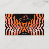 Tiger Print Stripes Stylish Boutique Visitekaartje (Voorkant)