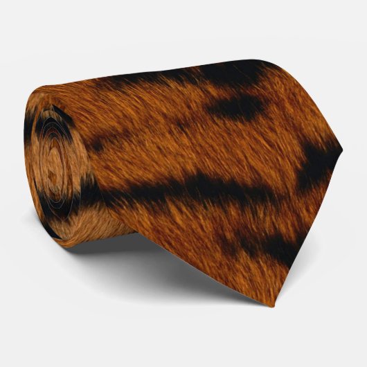 Tiger Print Stropdas (Opgerold)