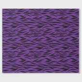 Tiger Print voor Afstuderen Gifts Paarse Naadloos Cadeaupapier (Vlak)