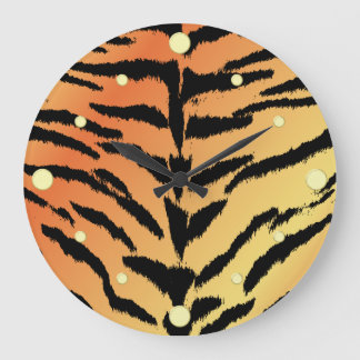 Tiger Print wandklok
