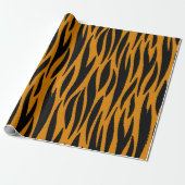 Tiger Print Wrapping Paper Cadeaupapier (Uitgerold)