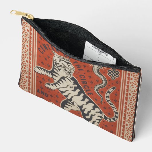 Tiger Printed Purse Etui (Open)