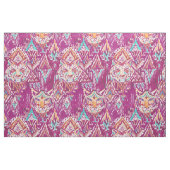 Tiger Prowess Tribal Waterverf Fuchsia Stof (Fat Quarter)