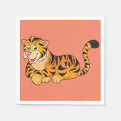 Tiger Resting Paper Napkins Servet (Voorkant)