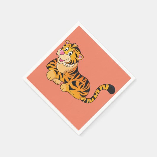 Tiger Resting Paper Napkins Servet (Hoek)