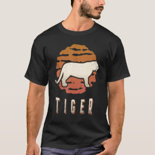 Tiger  Retro Classic Animal Sunset T-shirt