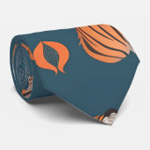 Tiger Retro Kleurrijk Gepersonaliseerd Patroon Stropdas (Opgerold)