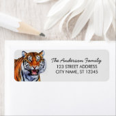Tiger Return Address Etiket (Insitu)