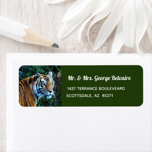 Tiger Return Address Label (Insitu)