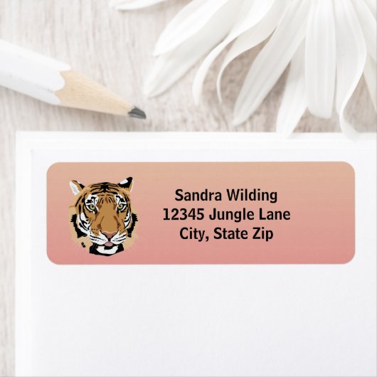 Tiger Return Address Label (Insitu)