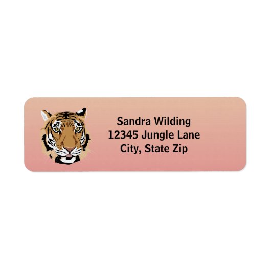 Tiger Return Address Label (Voorkant)
