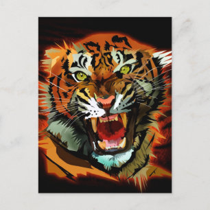 Tiger Roar Briefkaart