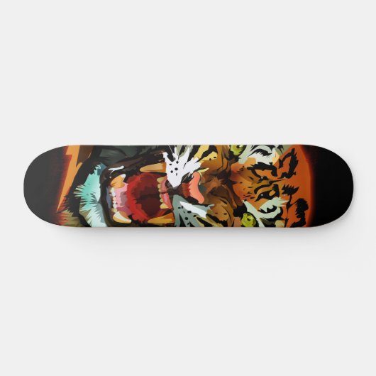 Tiger Roar Persoonlijk Skateboard (Horizontaal)