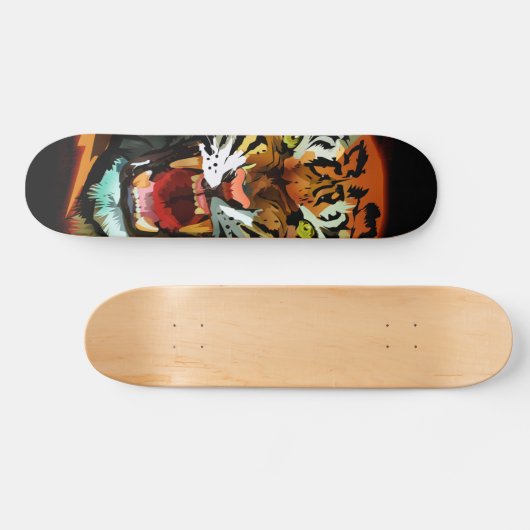 Tiger Roar Persoonlijk Skateboard (Horizontaal)