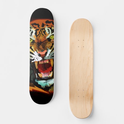 Tiger Roar Persoonlijk Skateboard (Voorkant)
