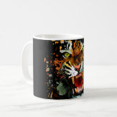 Tiger Roar - Splatter Koffiemok (Voorkant links)