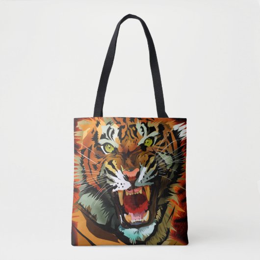 Tiger Roar Tote Bag (Voorkant)