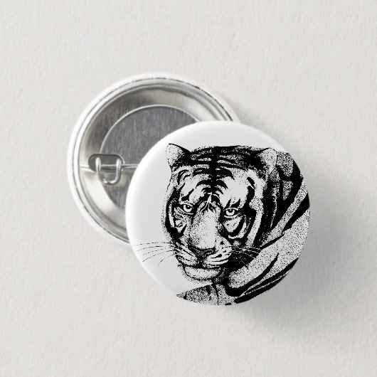TIGER RONDE BUTTON 3,2 CM (Voorkant /achterkant)