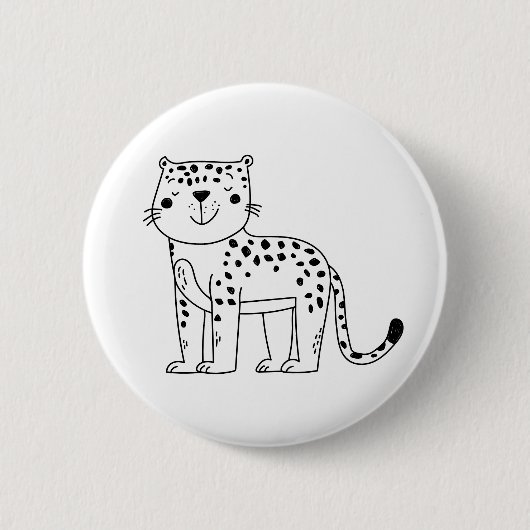 Tiger Ronde Button 5,7 Cm (Voorkant)